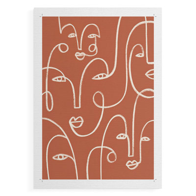 Connected Expressions I -Canvas Print Only - NOT FRAMED