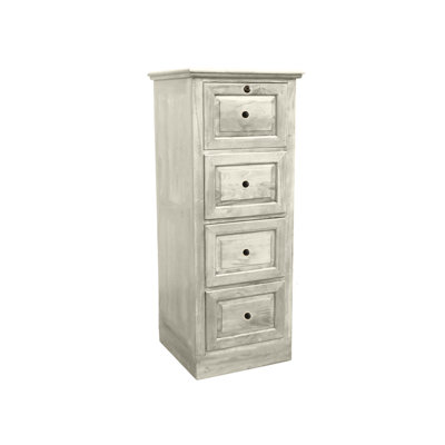 Savannah Traditional Solid Wood 4 Drawer File Cabinet