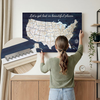 Beautiful Places Push Pin USA Amrico