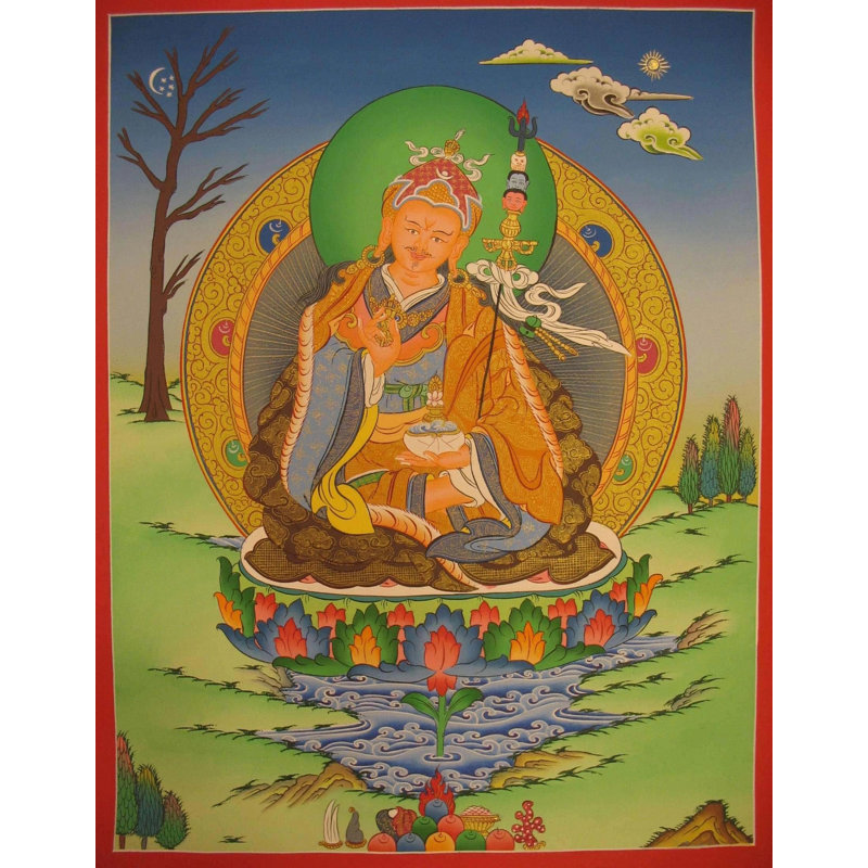 Padmasambhava (Rinpoché) Gourou Thangka (sans brocart)