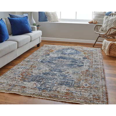 Tapis oriental bleu / rouge Benedetto