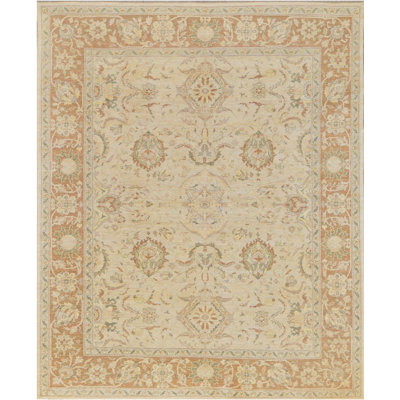 One-of-a-Kind 8'2" X 9'2" Wool Area Rug in Sand