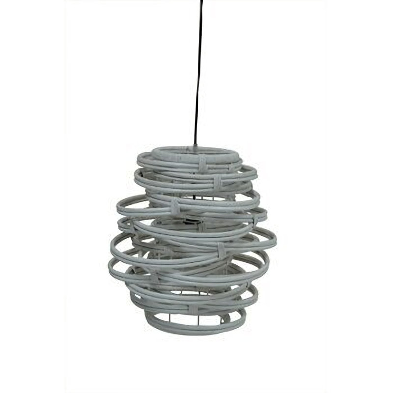 Jaylan 1 - Light Unique/Statement Pendant, Grey, 19" H x 18" W x 18" D