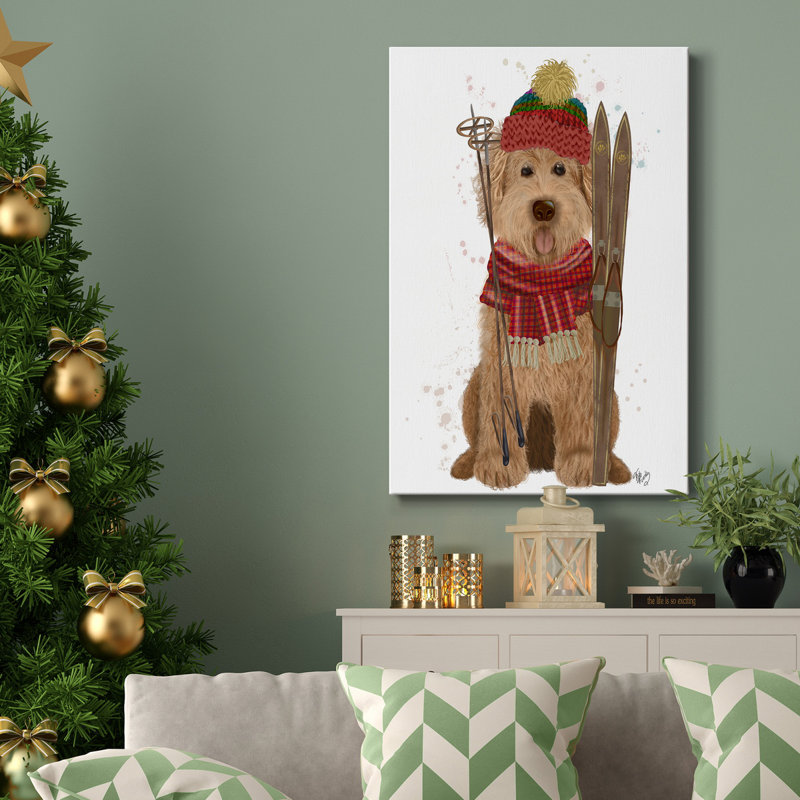 Toile tendue Goldendoodle, H 12 po x l 8 po x P 1,5 po