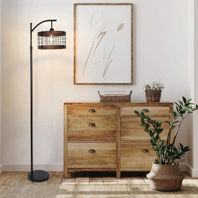 Arc Floor Lamp With Remote & Dimmable Led Bulb