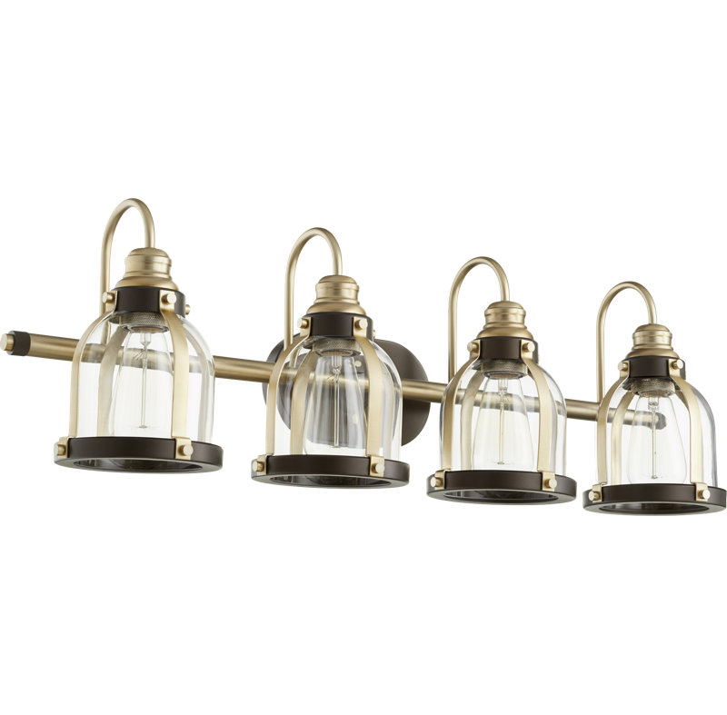 Dismuke 4 - Light Dimmable Vanity Light, Aged Brass/Oiled Bronze