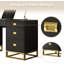 Bureau d'ordinateur moderne de 147 cm (58 po) avec tiroirs et armoire, structure en métal et meuble de rangement pour bureau à domicile-133390350