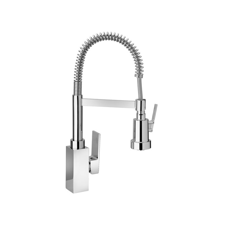 Piralla Dax Pull Down Kitchen Faucet, Chrome