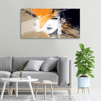 Portrait of a Woman 1 Piece Wall Art on Canvas