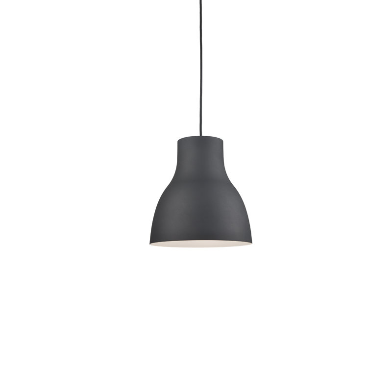 Luminaire suspendu conique à 1 lumière Cradle, Noir, H 14 po x l 13 po x P 13 po