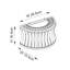 Annalysa Steel Flush Mounted Sconce-91291145