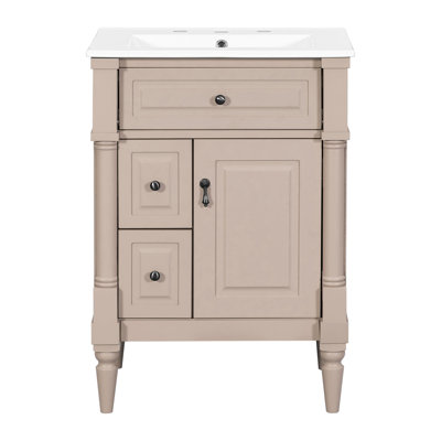 Meuble-lavabo 24 po avec comptoir en céramique