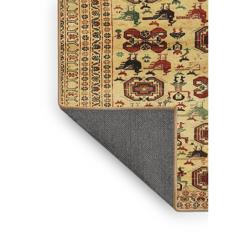 Tapis beige Southwestern, Rectangle 5 pi x 8 pi