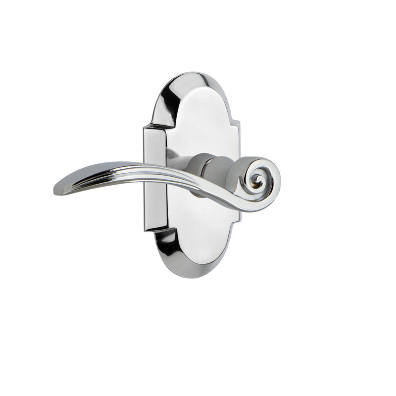 Plaque de passage Cottage (couloir et garde-robe) avec levier Swan, 2-3/8 po, Chrome brillant, Gauche