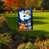 Halloween bleu marine/blanc/orange