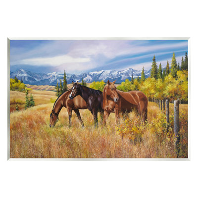 Chevaux dans un pré