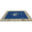 Tapis oriental bleu marine moderne unique 5 x 6 pi 5 po