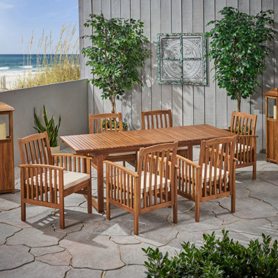 Cosimo 7 Piece Dining Set with Cushions