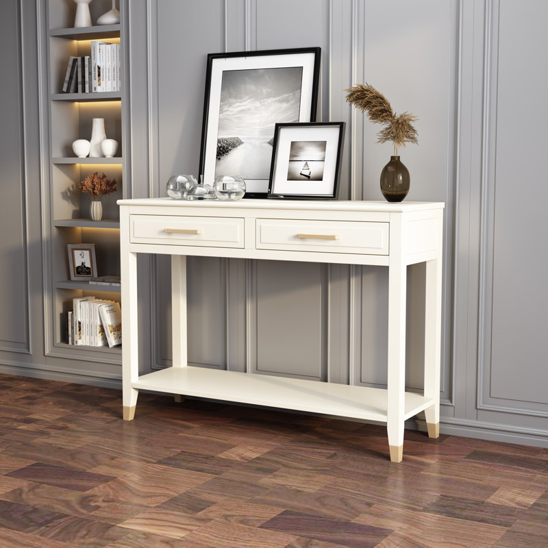 Ossian 105cm Console Table, White