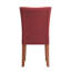 Chaise Parsons revêtue de tissu d'ameublement rouge canneberge Lancaster