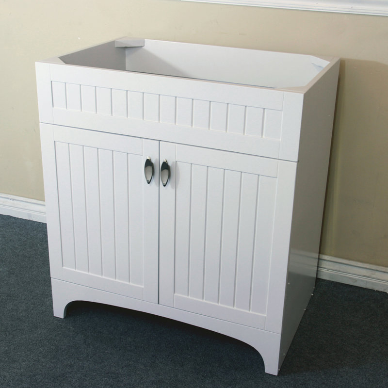 Base de meuble-lavabo simple 31 po seulement, Blanc