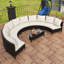 Ensemble de mobilier modulaire d'extérieur pour patio