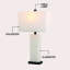 Lampe de table rectangulaire contemporaine en albâtre 27 po Holtz-132816153