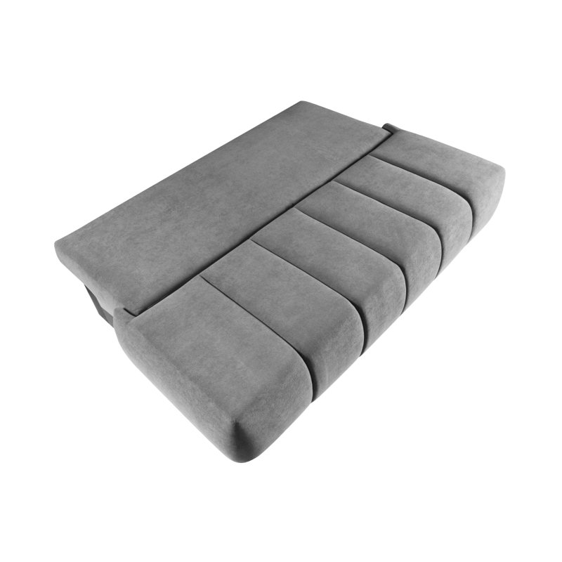 3 Seater Velvet Sofa Bed, Grey