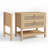 Boho Large Rattan Nightstands With 2 Drawers & 1 Shelf -658369059-653891386