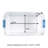 Homz Storage Organizing Container Bin with Latching Lids-71007994-71007995-97291500