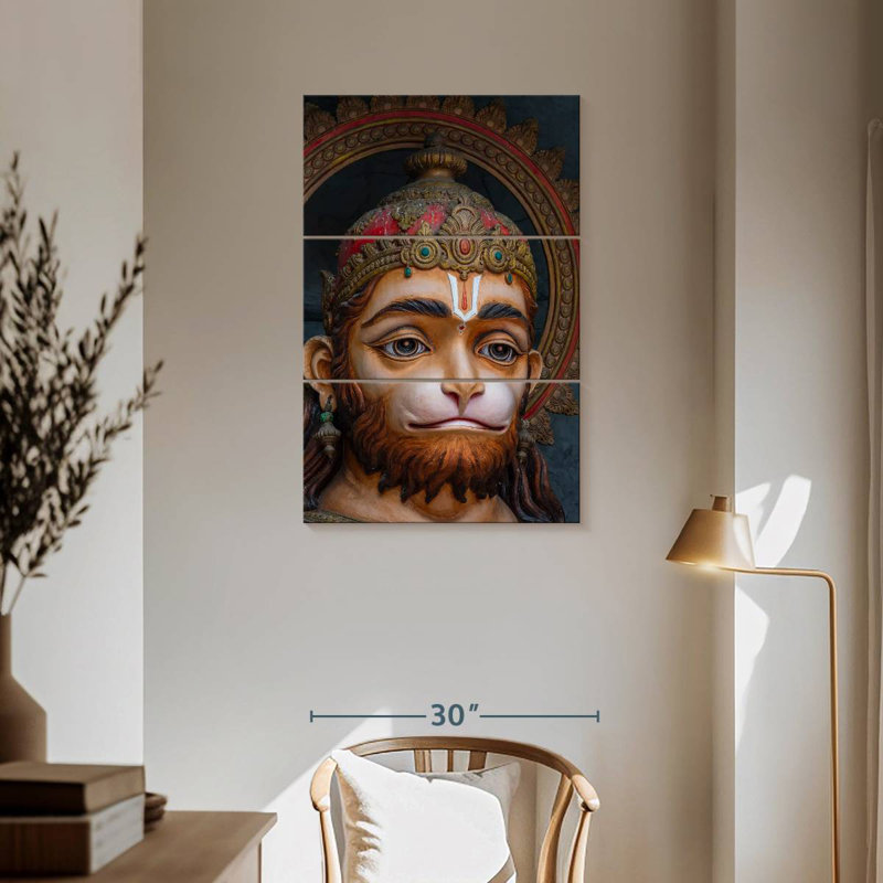 Adol dieu indou Hanuman Idol, H 57 po x l 36 po