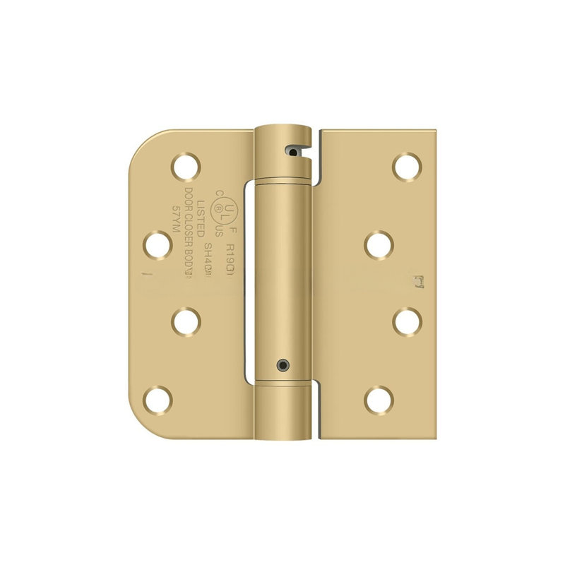 Steel Hinge, Brushed Brass