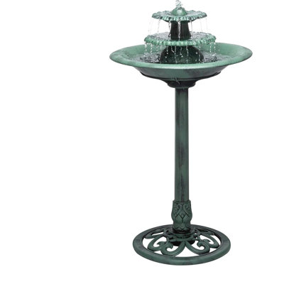 Dwane Plastic Fountain Birdbath