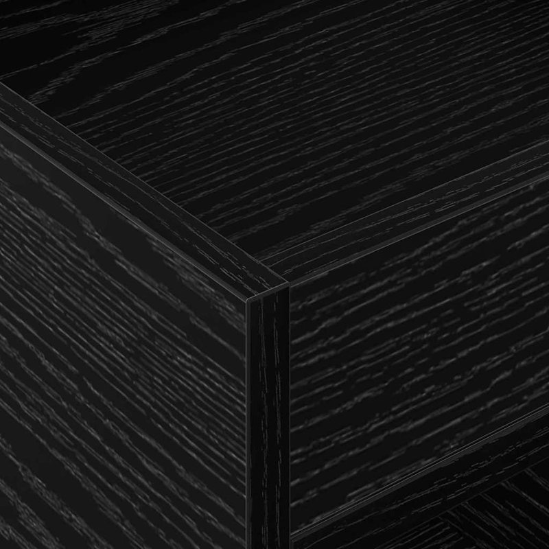 End Table, Black Oak