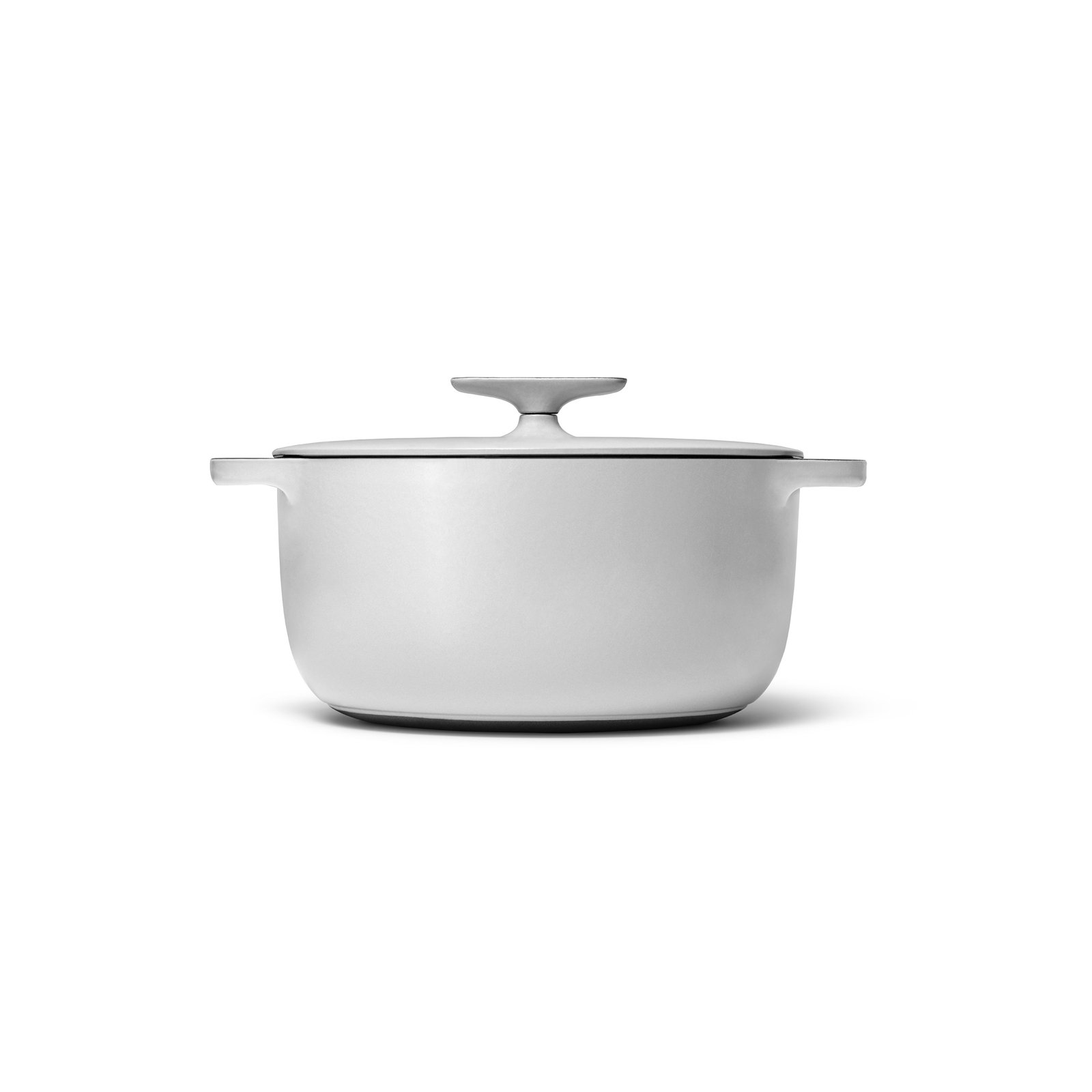 Caraway 6.5Qt Enameled Cast Iron Dutch Oven W/ Flat Lid, Gray
