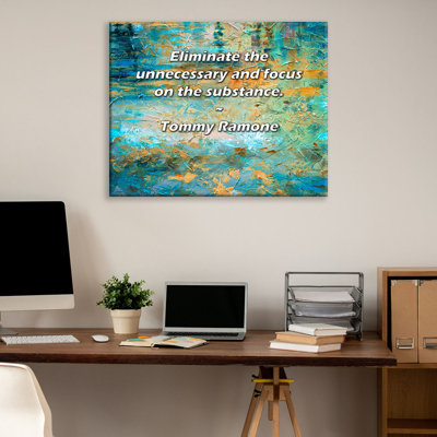 Astoria Grand Gallery Wrapped Canvas By Roy Hattersley: "Familiarity with evil breeds not contempt bu
