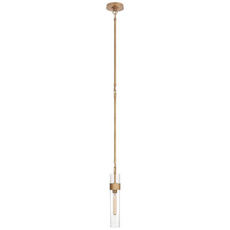 Ian K. Fowler Presidio Petite Pendant, Bronze, Clear, 15.75" H x 6.5" W x 6.5" D