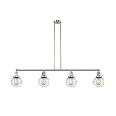 Luminaire suspendu linéaire à 4 lumières pour îlot de cuisine Lorri