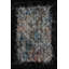 Tapis noir à rayures géométriques multicolores lavable à la machine-768303195