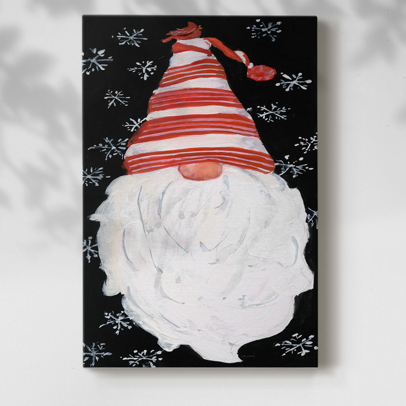 Gnome d'hiver, H 60 po x l 40 po x P 1,5 po