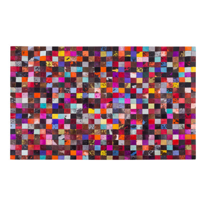 Geometric Cowhide Hand Woven Area Rug