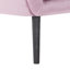 Fauteuil d'appoint 32,68 po à dossier capitonné en velours avec structure en bois massif