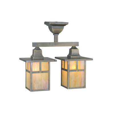 Glass Semi Flush Mount