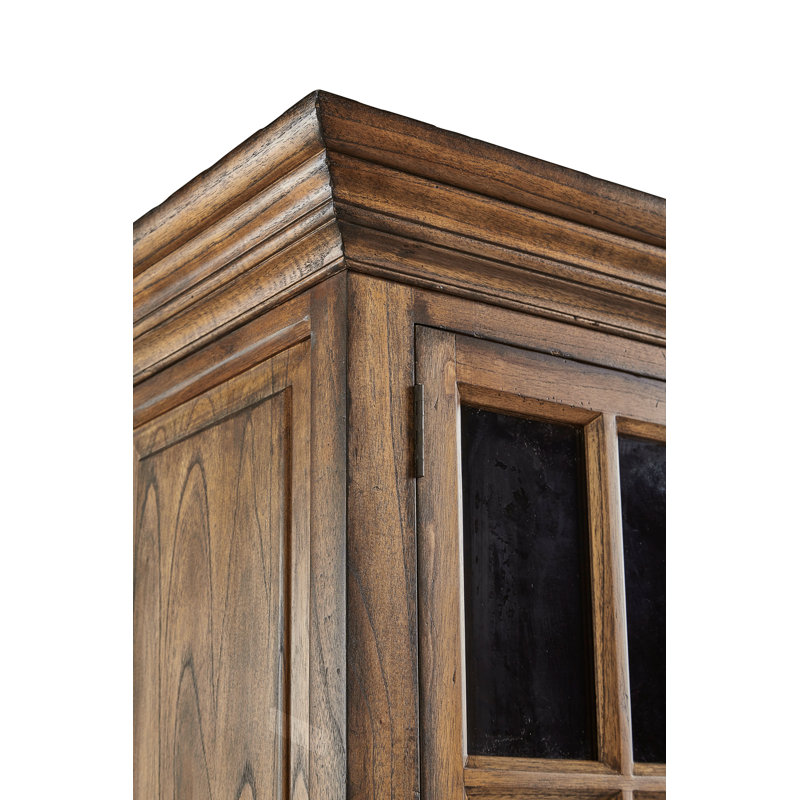 Bibliothèque de rangement en bois massif H 85 po x l 37 po à 3 niveaux, Brun