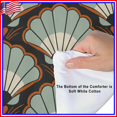 Art Deco Shells Comforter