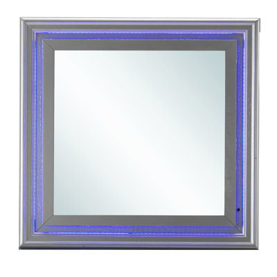 39 Inch Wide Package Champagne Mirror - Glory Furniture G6500-m2 Textured "" Pattern