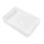 Lavabo de salle de bain vasque rectangulaire en céramique blanche 24 po x 16 po-123626416
