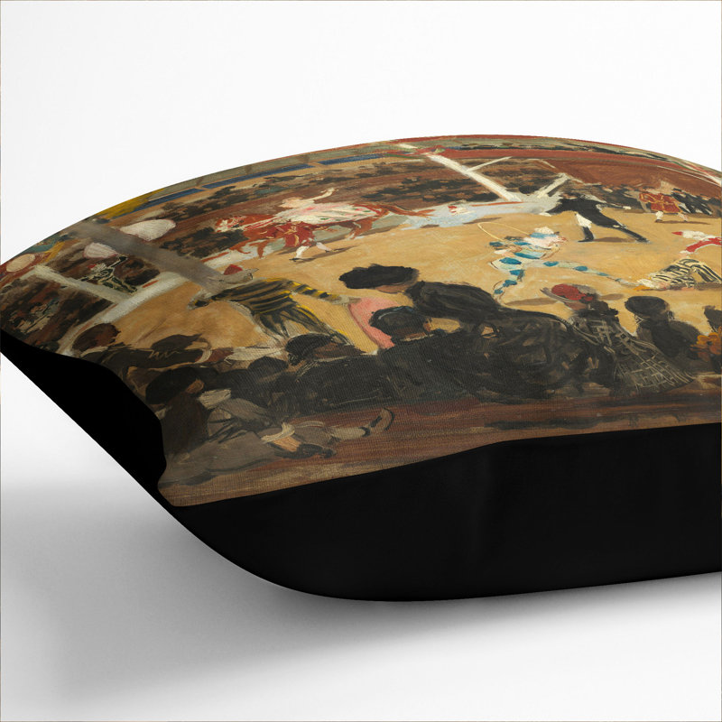 The Circus Scatter Cushion, 55cm H x 55cm W x 20cm D, Black
