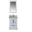 Ensemble de meuble-lavabo simple l 23,6 po avec miroir Claudino-1308121659
