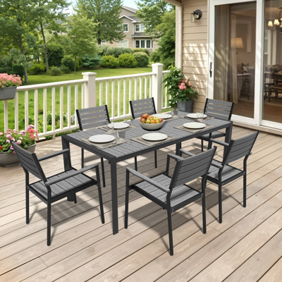 Auminum Outdoor Stackable Dining Armchair